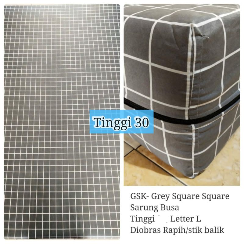 COVER KASUR BUSA /sprei KASUR BUSA TINGGI 30CM RESLETING L GAMPANG DIPASANG