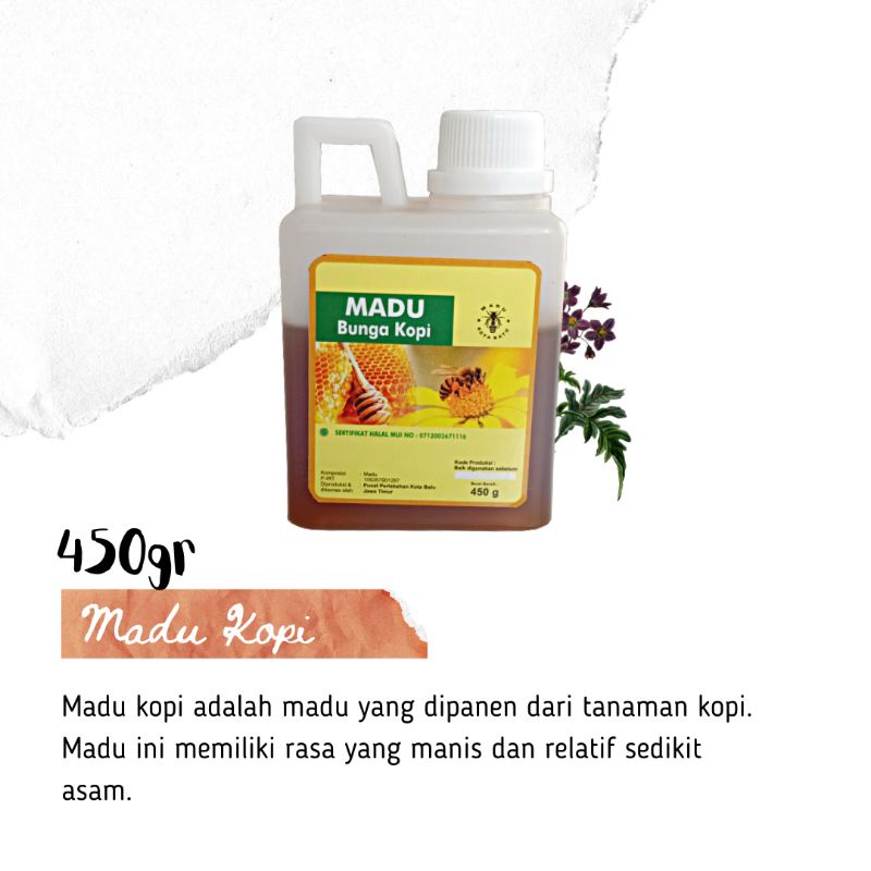 

Madu Murni Nektar Bunga Kopi Jerigen 450gr (Madu Kota Batu)