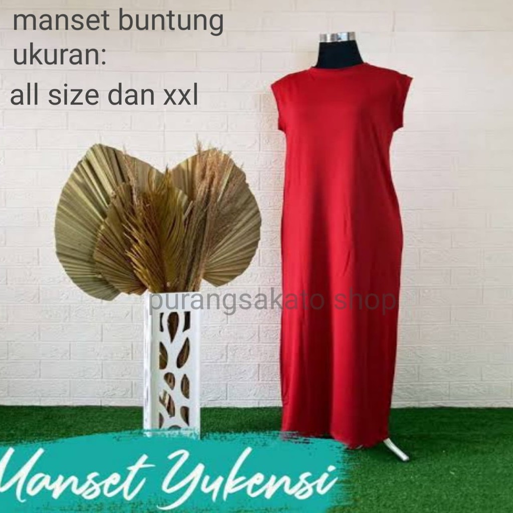 GAMIS YUKENSI TANGAN BUNTUNG.//GAMIS TANPA LENGAN.//GAMIS TERBARU//GAMIS TERMURAH-PURANGSAKATO SHOP