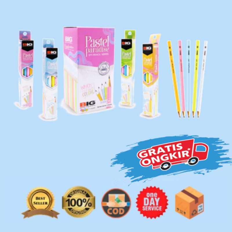 

PENSIL / PENCILS PARADISE 2B BIG WARNA ORIGINAL MURAH