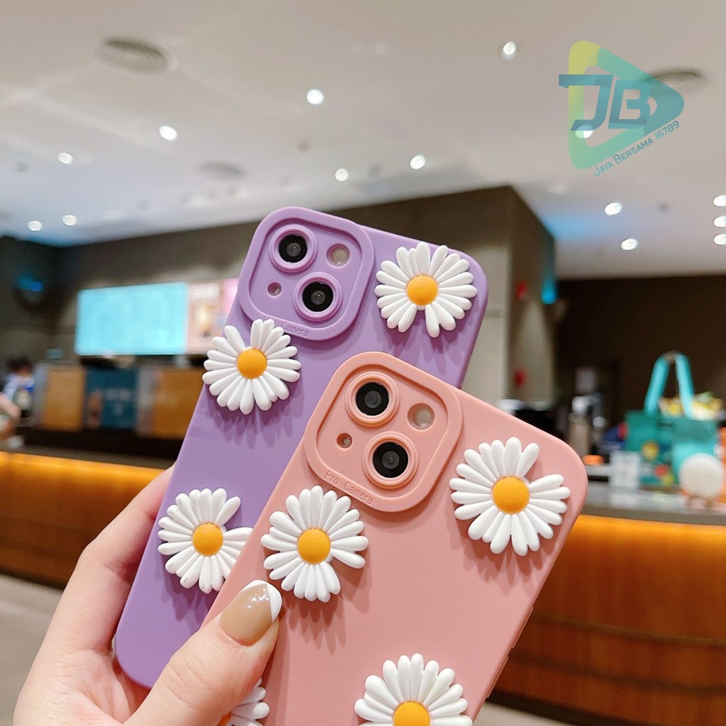 SOFTCASE PROCAMERA BUNGA DAISY 3D OPPO VIVO SAMSUNG REALME XIAOMI IPHONE INFINIX ALL TYPE JB5814