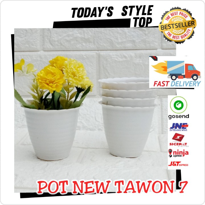 Pot Tawon 7 Warna-Warni 7.5 Cm By Garden Of Love Pot Bunga Plastik Mini Lucu Vas Bunga Kaktus Kecil