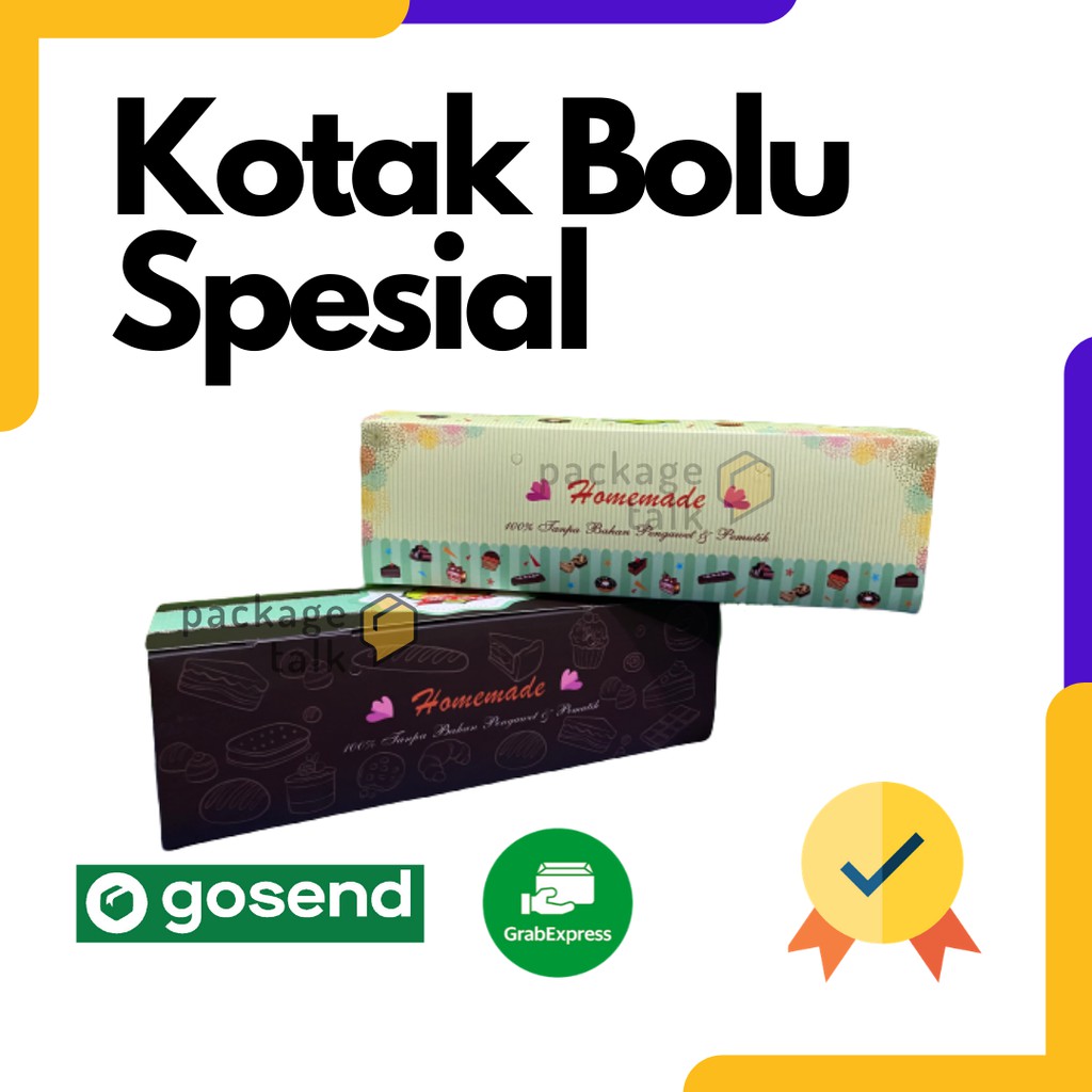 Kotak kue | box bolu gulung | kemasan makanan | tempat kue | cake box | dus kue bolu | kotak bolu