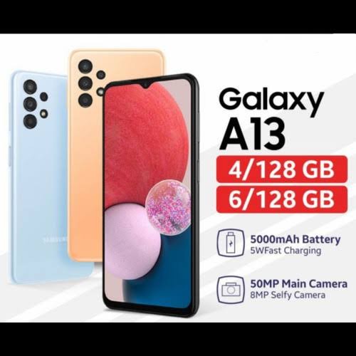 HP SAMSUNG A13 4/128GB 6/128GB GARANSI RESMI MASIH SEGEL-HITAM