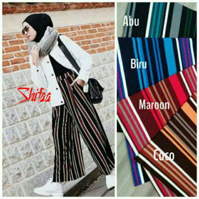 Celana  Kulot Salur Panjang ABG/Dewasa (Ukuran All Size)