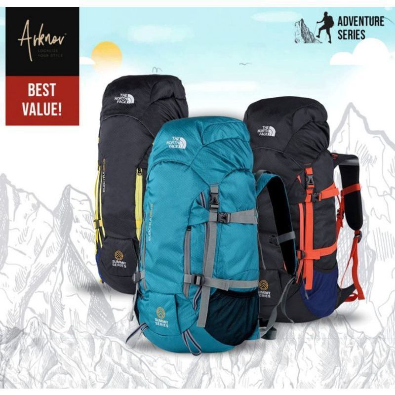 Termurah Tas Gunung TNf Elextra 50L # Tas Hiking Tas Outdoor