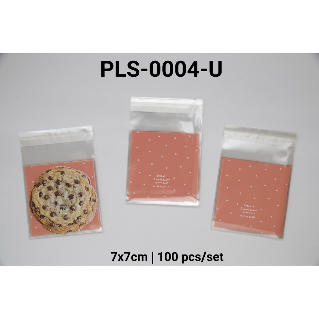 PLS-0004-U Plastik cookies cookie kue kering kecil yamama baking