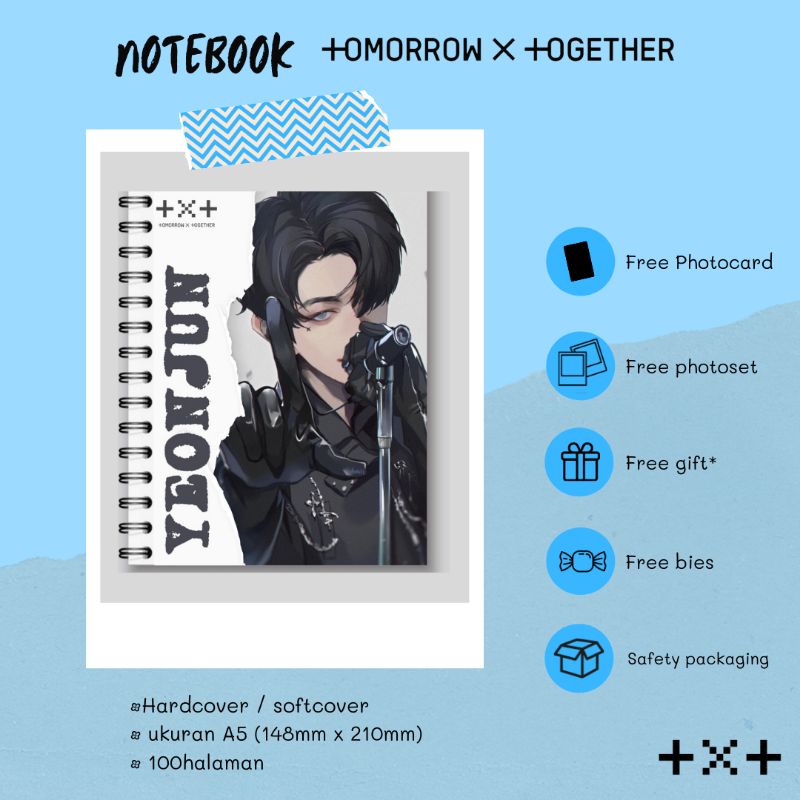 

Notebook TXT LO$ER=L♡VER anime ver | Hampers TXT | Moa Fankit / merchandise