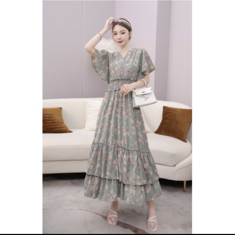 OFFICE CASUAL MIDI DRESS KARET ALL SIZE NEW COLLECTION BEST SELLER