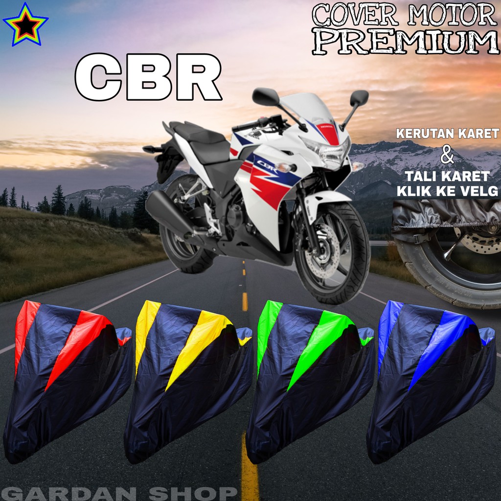 Sarung Motor CBR Hitam KOMBINASI Body Cover Penutup Pelindung Motor Cbr PREMIUM