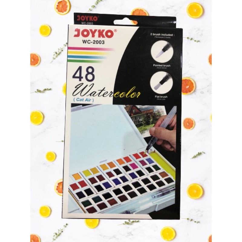 

WC - 2003 Wc2003 Cat Air / Watercolor 48 Warna Joyko (MIRIP KOI)