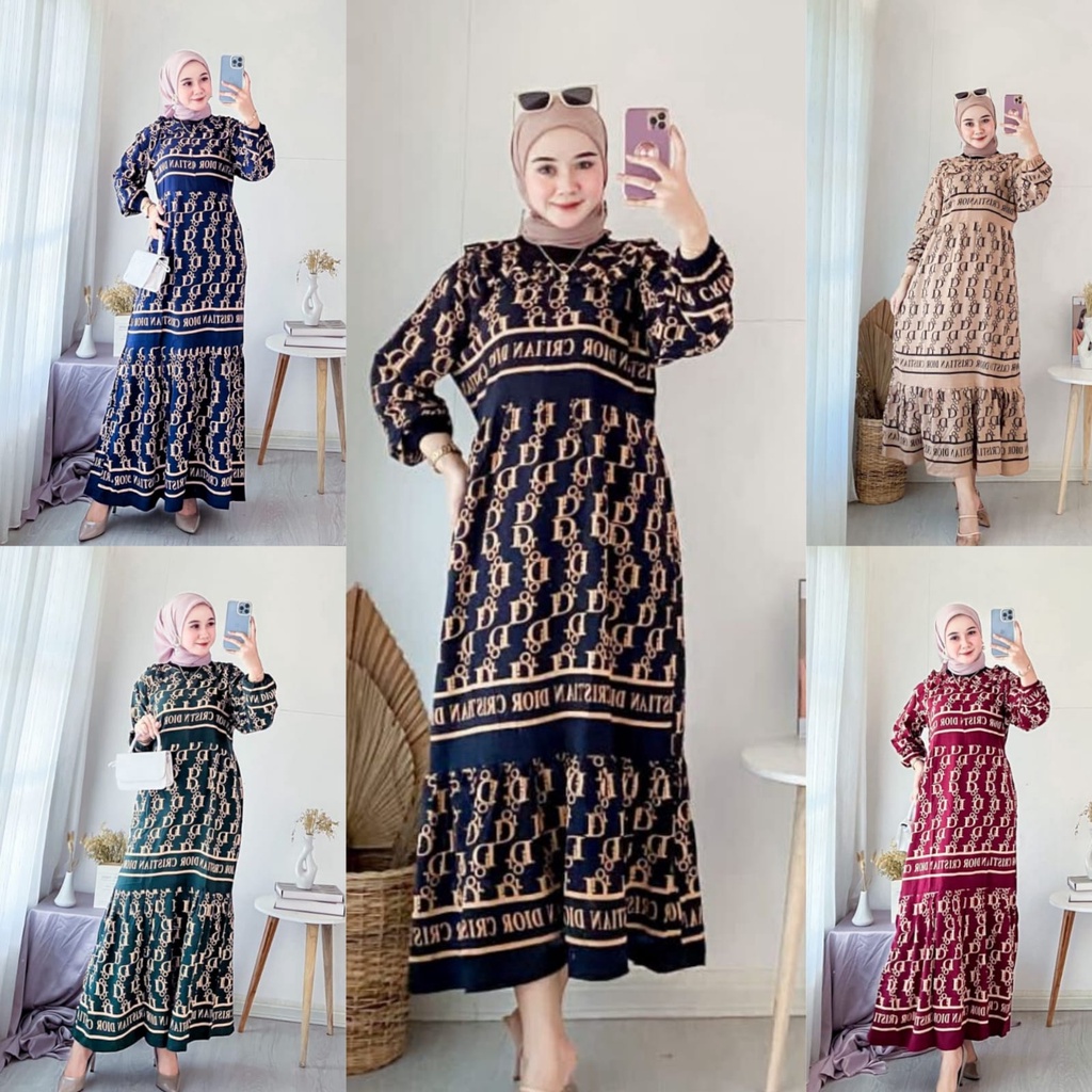 NEW TETA MIDI DRESS KOTAK ZARA VIRAL KEKINIAN