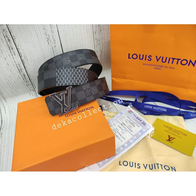 IKAT PINGGANG PRIA LV MIRROR QUALITY SABUK BELT GESPER LV