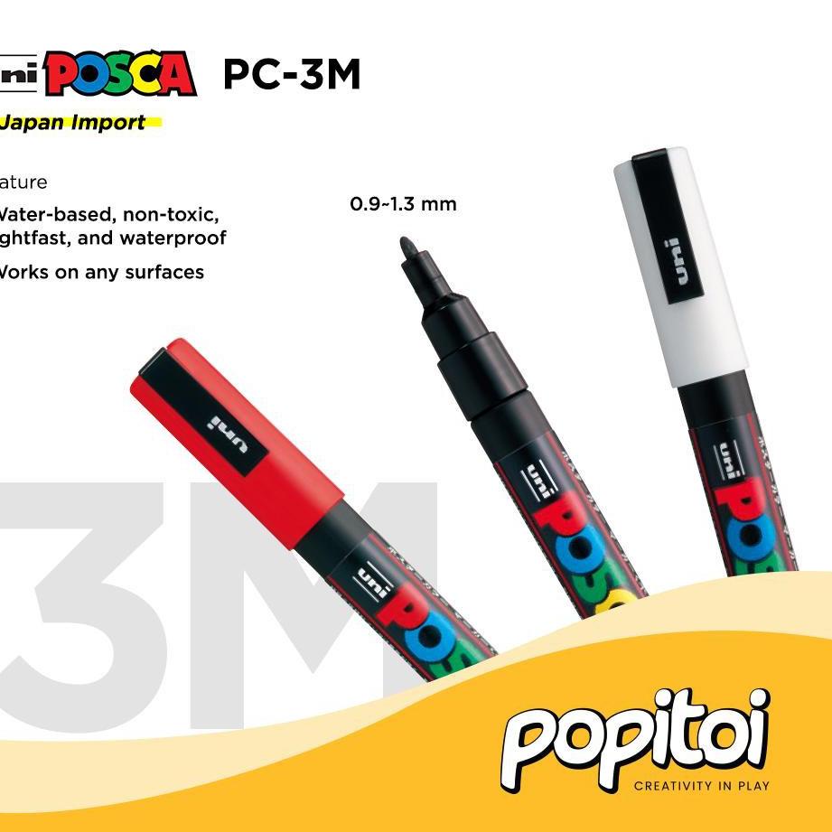 

Limited - UNI POSCA PC-3M Paint Marker Fine Point Spidol warna warni PC 3M PC3M ,.