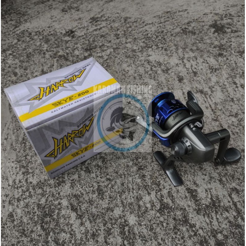 Reel Pancing Murah Bonus Senar Harrow Ak200 / Skye