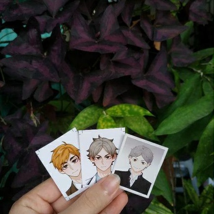 ID Photo Anime Haikyuu Sugawara Koshi by @ri_mumu & Pass Photo Miya Atsumu, Semi Eita by @JETTI (Rea