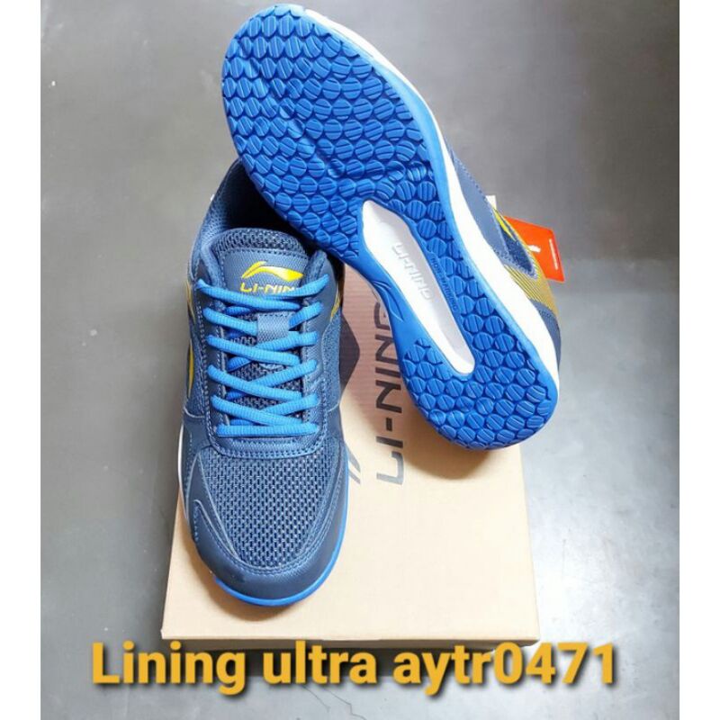 SEPATU BADMINTON LINING ULTRA AYTR 0471 NAVY BLUE ORIGINAL