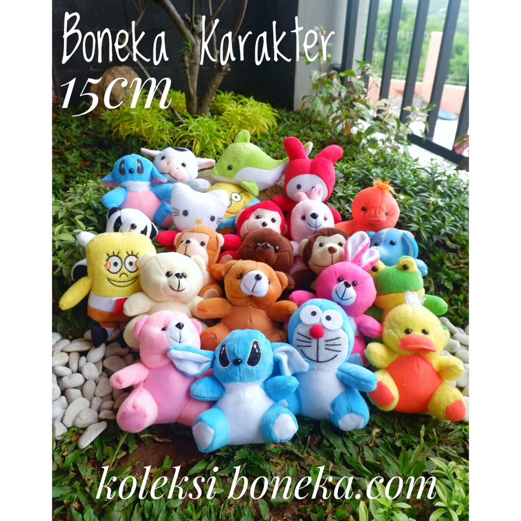  Boneka  Kecil 15CM karakter Teddy Bear Mini  Beruang  