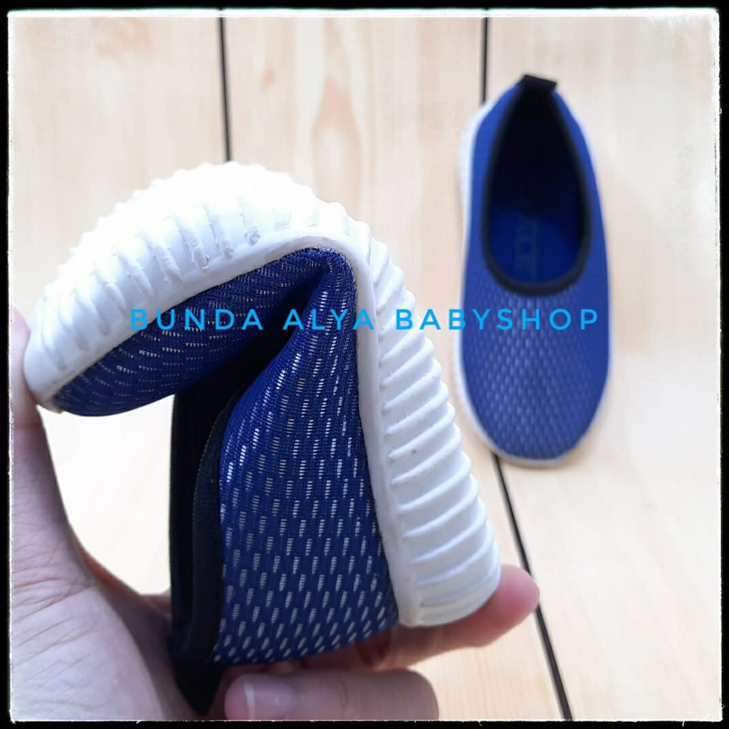 Sepatu Anak Perempuan Usia 1 - 7 Tahun BIRU Lentur - Sepatu Anak Cewek Cowok Sporty Size 22 - 35 Elastis