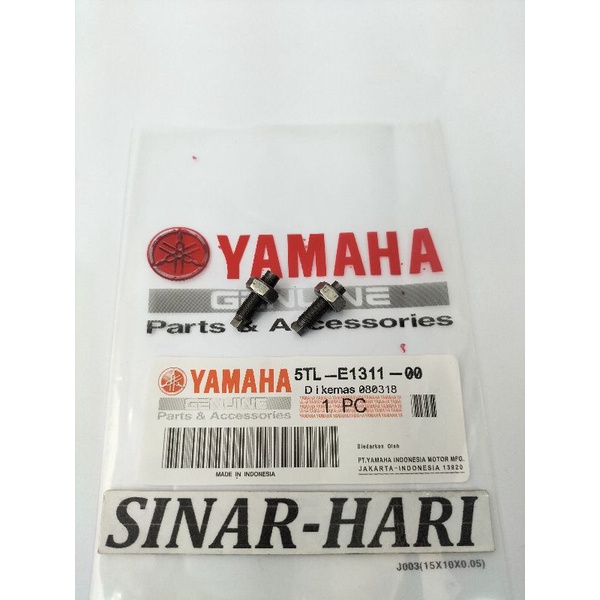 BAUT SETELAN KLEP 5TL YAMAHA UNTUK SEMUA MOTOR YAMAHA BEBEK METIC,