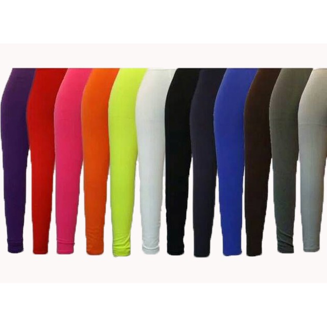 legging panjang wanita spandex polos banyak warna