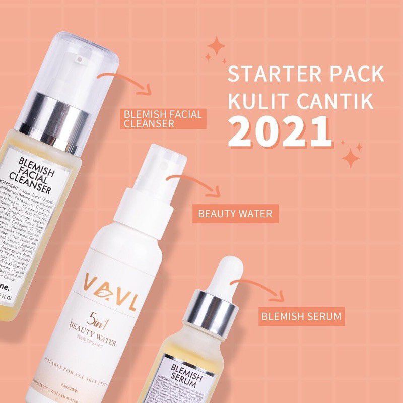 VAVL BEAUTY BYE ACNE PACKAGE by VIVALENTINE Free Totebag