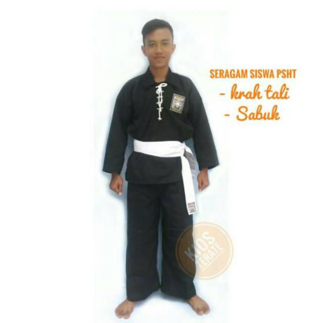 Seragam Silat Baju Silat Psht Seragam Siswa Sh Terate Krah Tali Shopee Indonesia