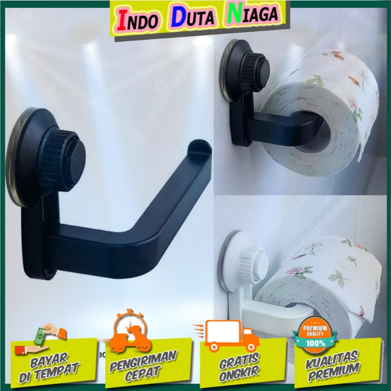 HOUSEEN Gantungan Tempat Tisu Toilet Suction Cup - 8809-3