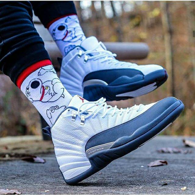 Sepatu Nike Jordan 12 White Dark Grey Putih Abu-Abu Premium original sneakers