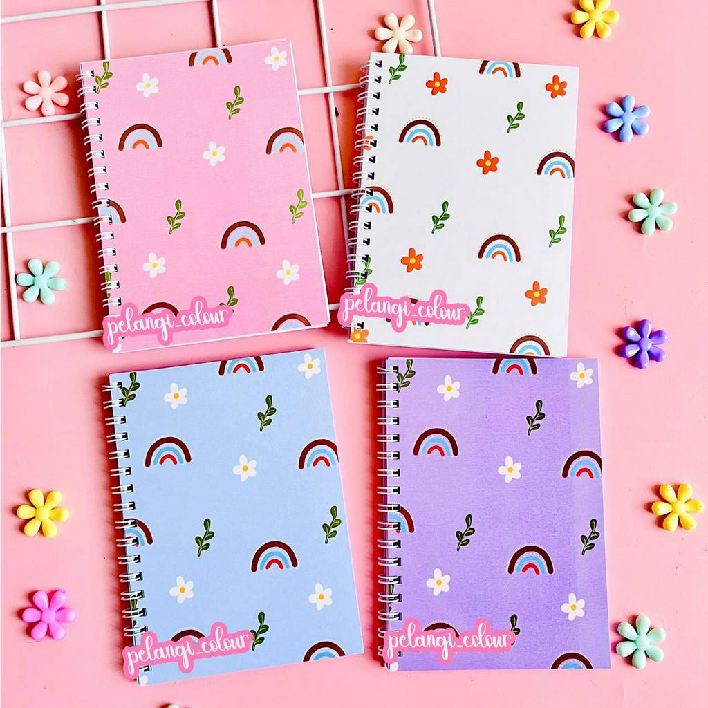 

Buku Catatan Motif Pelangi / Notes Rainbow / Buku Motif Pelangi Rainbow