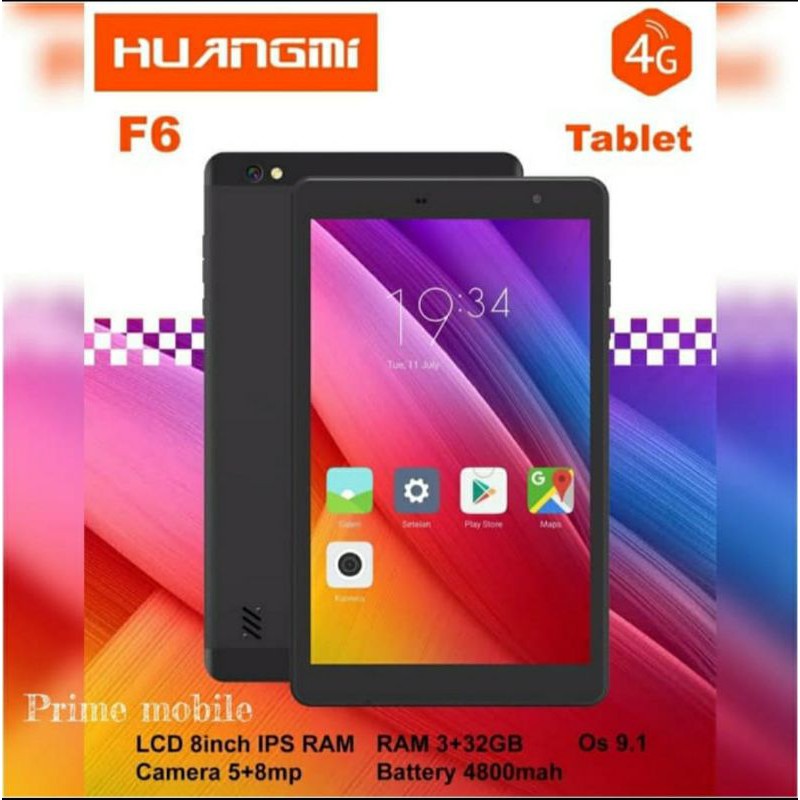 TABLET HUANGMI F6 TAB 8 INCH 4G LTE RAM 3GB ROM 32GB GARANSI RESMI