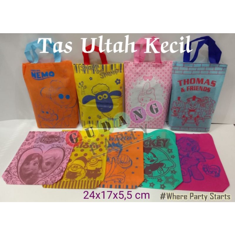 

Isi 24 Spunbond Ultah Kecil/Goody Bag/Spunbond Karakter/Tas Bingkisan