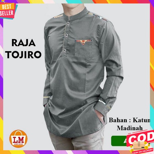 Kemko Azwad Mst - Baju Koko Rabbani Lengan Panjang - Baju Koko Rabbani Lengan Kancing - Kemko Rabban