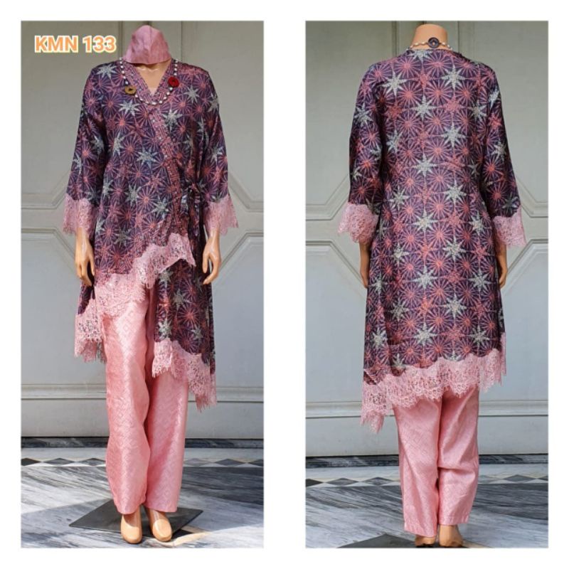 stelan kulot batik viscose terbaru / set batik modern n/ stelan batik renda brokat