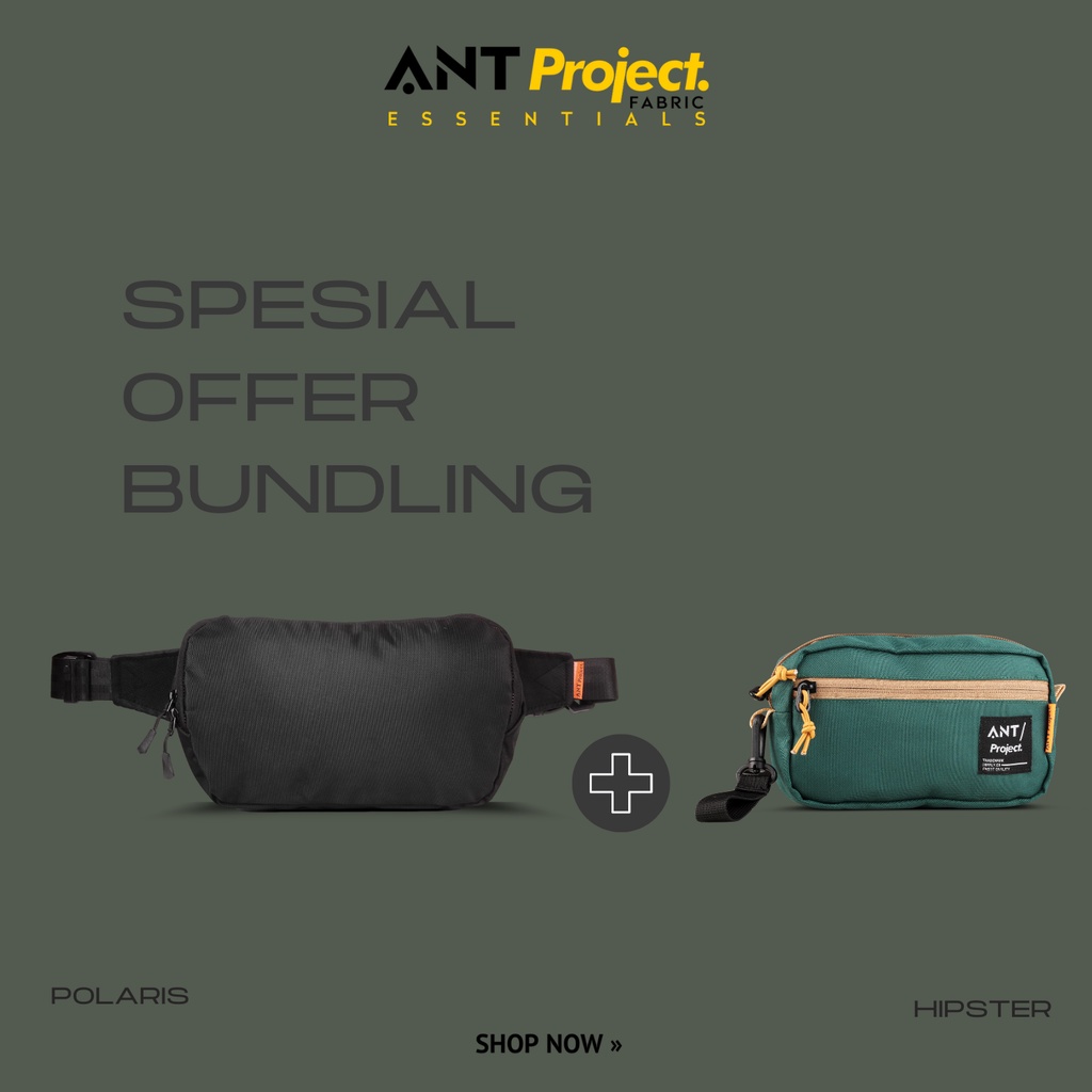 ANT PROJECT - BUNDLING Tas Sling Bag &amp; Pouch Mini Bag