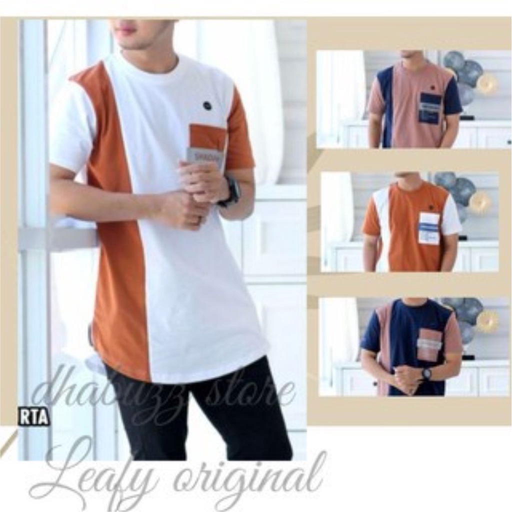 BAJU KAOS KURTA LENGAN PENDEK ORIGINAL TERBARU LEAFY