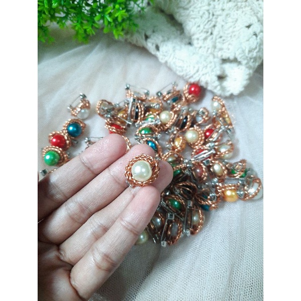 Bros Dagu Bros Kecil Bros Dagu Kecil Bros murah Peniti Bros Aksesoris Wanita Aksesoris Jilbab-broken white