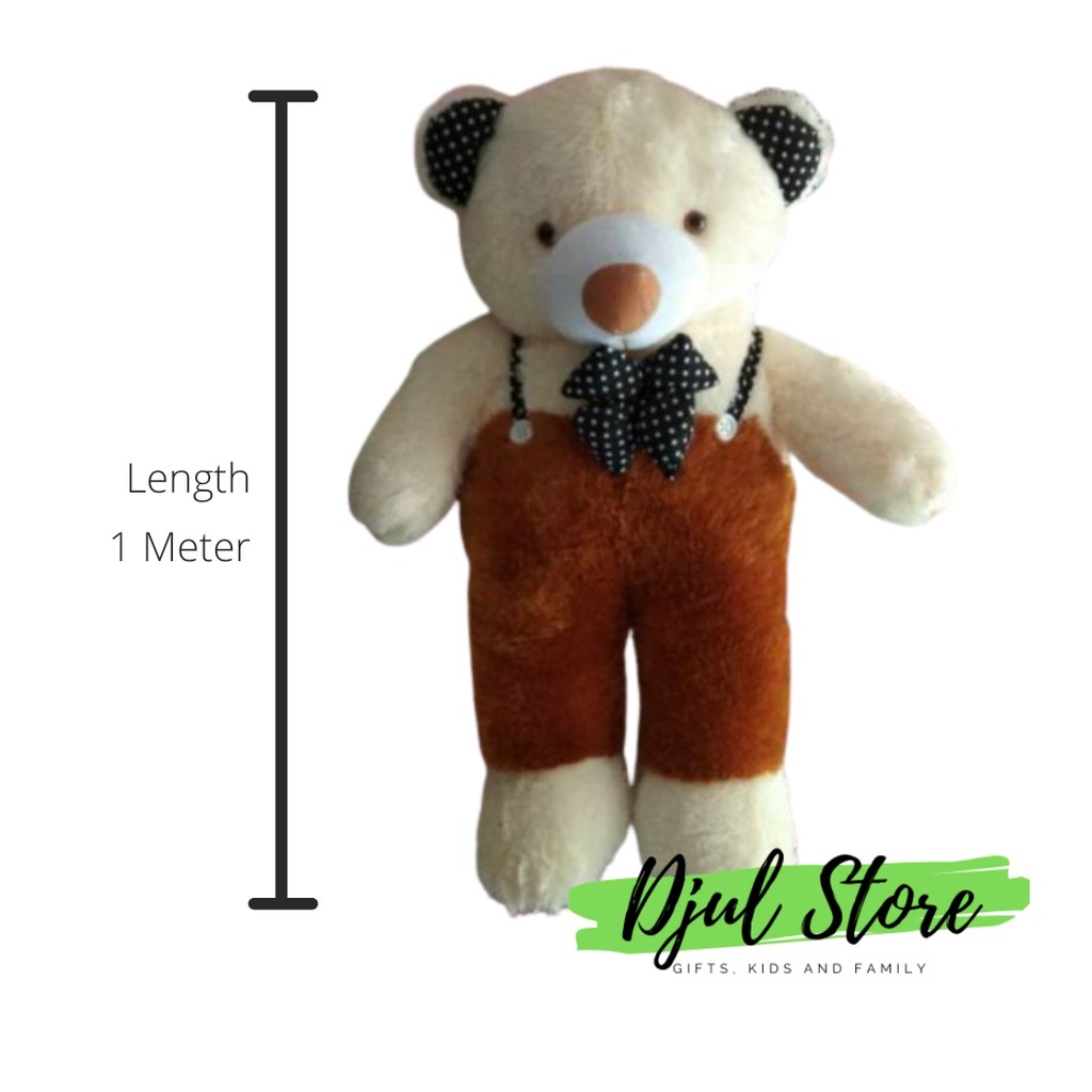 [BAYAR DITEMPAT] BONEKA BERUANG TEDDY BEAR BESAR MURAH 1 METER