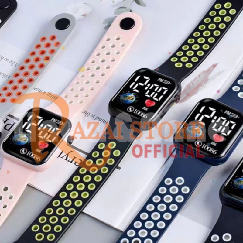 Jam Tangan Wanita Dan Pria Digital Jam Tangan Kekorean Fasion Watch