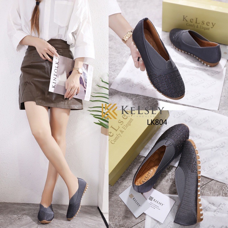 (GRATIS ALAS KAKI) NICOLE SEPATU SLIP ON KELSEY LK804