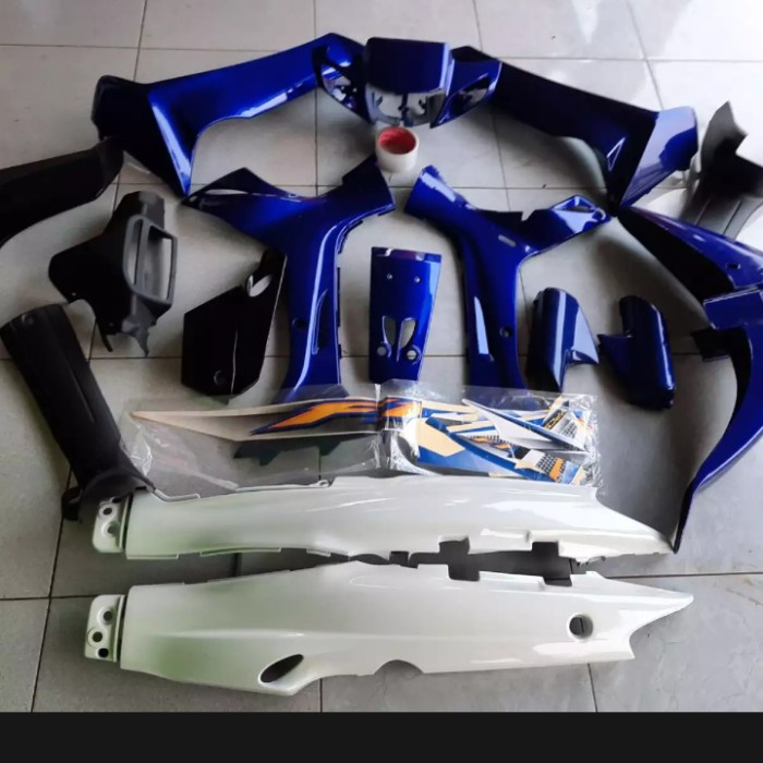 full set body Yamaha fizr biru putih