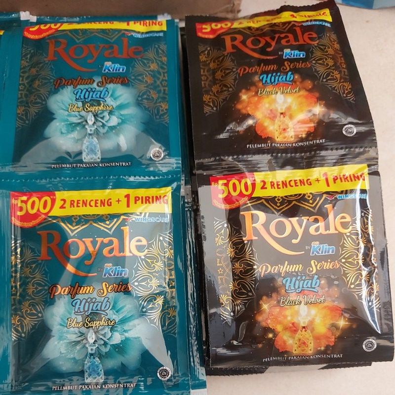 Soklin Pewangi Royale Hijab Softener Renceng 500 isi 12 Sachet