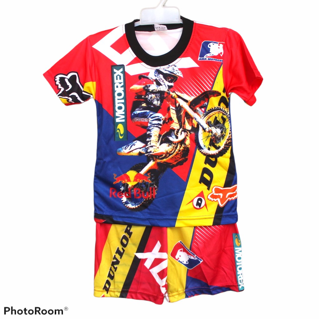 setelan baju motor cross anak/setelan anak anak motorcross size jumbo  22-26