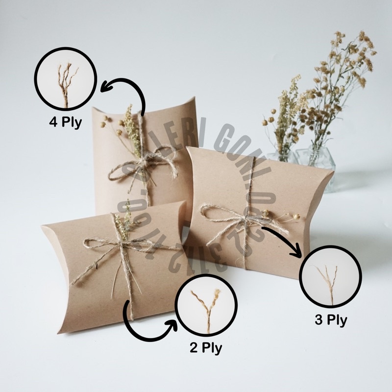 Tali Rami /Goni ukuran 2 PLY Panjang ±50 Meter | Tali Goni Gulungan | Tali Rami Roll Murah-3