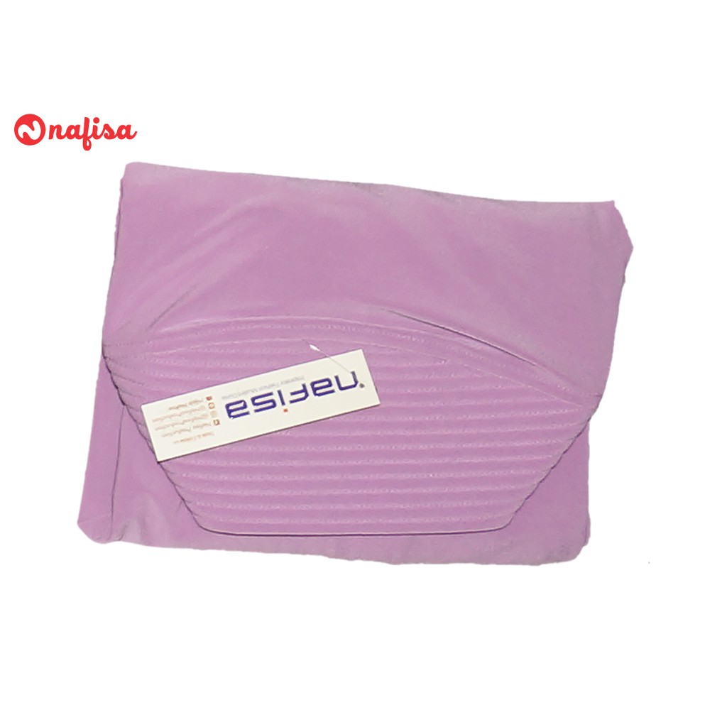 Jilbab Bergo Syari Hijab Instan Panjang Umroh dan Haji Jilbab Pesta Syari / Jilbab Nafisa Santuzza-Ungu Muda