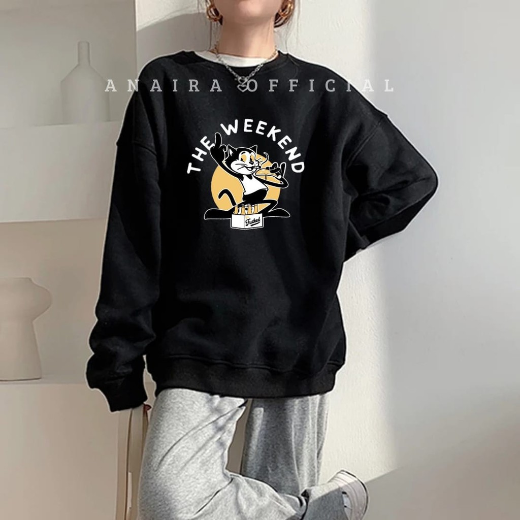 SWEATER OVERSIZE WANITA THE WEEKEND SWEATER HITS