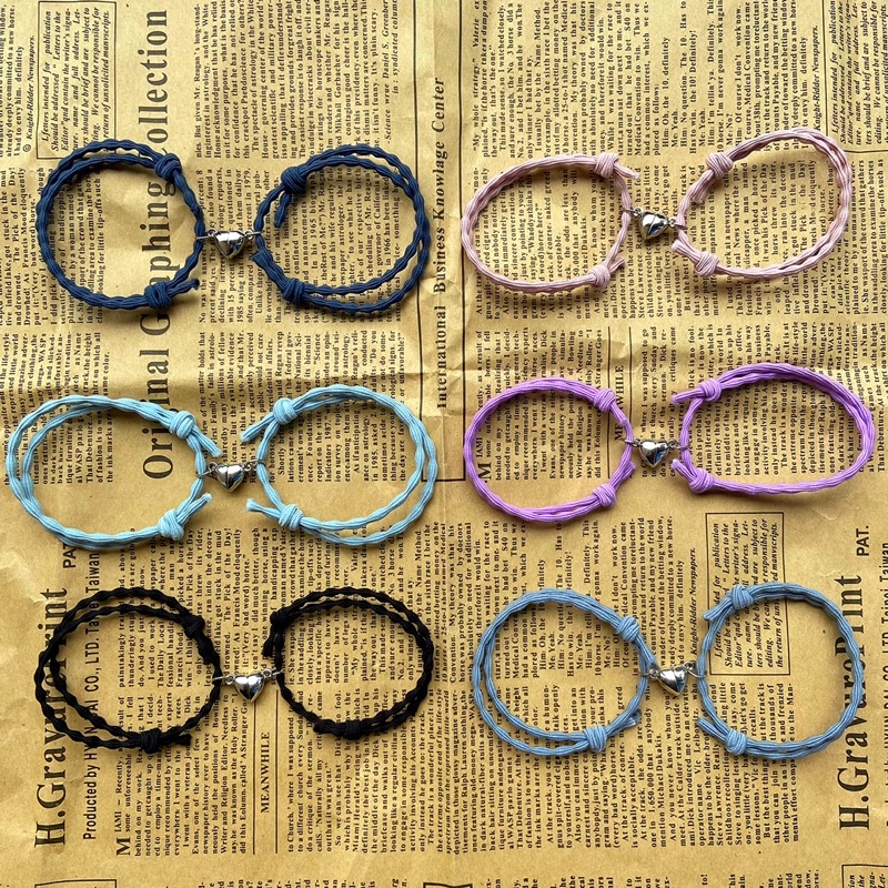Gelang magnet love couple | Gelang magnet elastis | Gelang magnet 2in1 | Gelang magnet murah