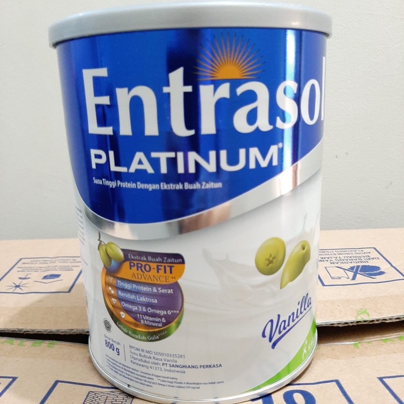 

entrasol platinum vanila 800gr