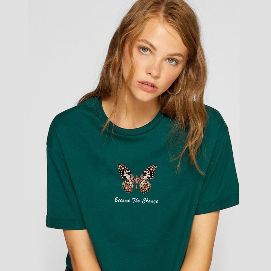 BUTERFLY BECOM KUPU KUPU ELEGAN KAOS DESIGN/ TERMURAH