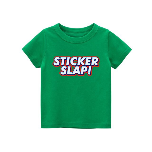 Kaos anak STICKER SLAP kaos anak untuk usia 1-8 tahun